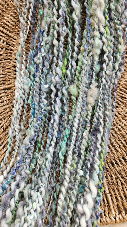 KINDRED SPIRIT - Handspun Bulky Wool Textured Art Yarn - 53 Yards 2.2 oz
