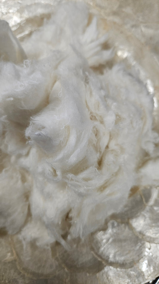 Recycled Fluffy Cotton "Feathers" Effects - Natural White 4 oz
