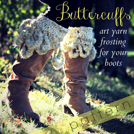 BUTTERCUFFS frosting for your boots (Free Knitting Pattern)