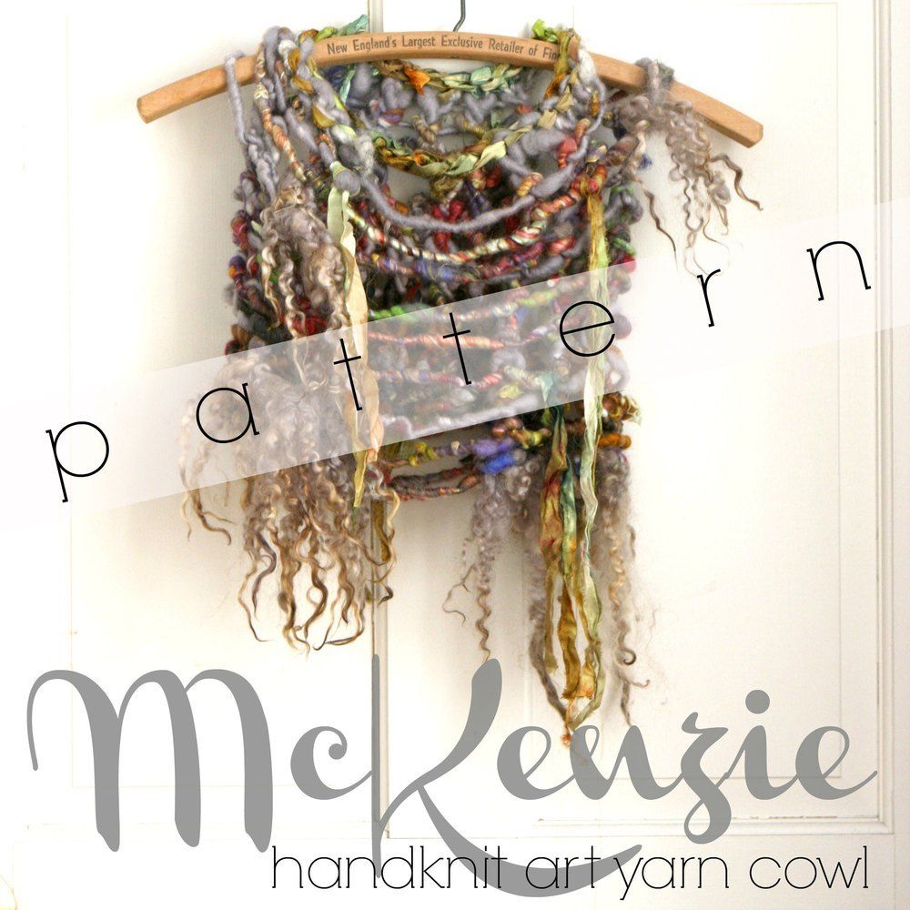 MCKENZIE Art Yarn Cowl (Free Knitting Pattern)