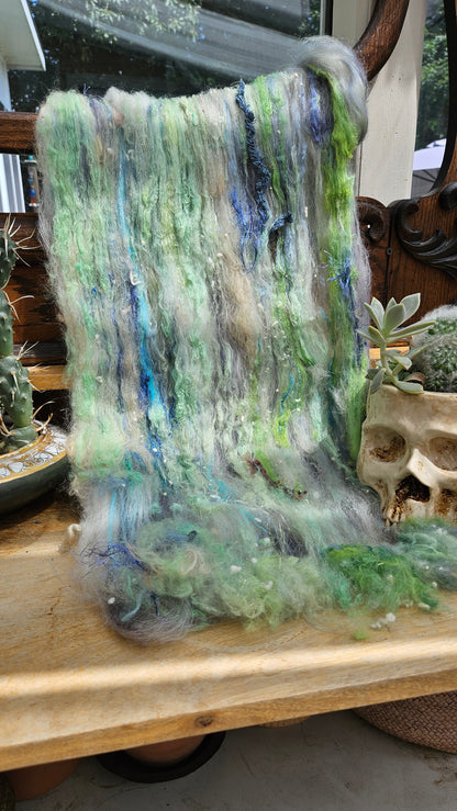 AS YOU LIKE IT - Alpaca Cotton Bamboo Sparkle Fiber Art Cloud Blend - 4 oz