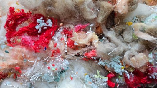 ANNE BOELYN - Rambouillet Wool Mallow Rare Breed Cotton Eucalyptus Texture Blend - 4 oz