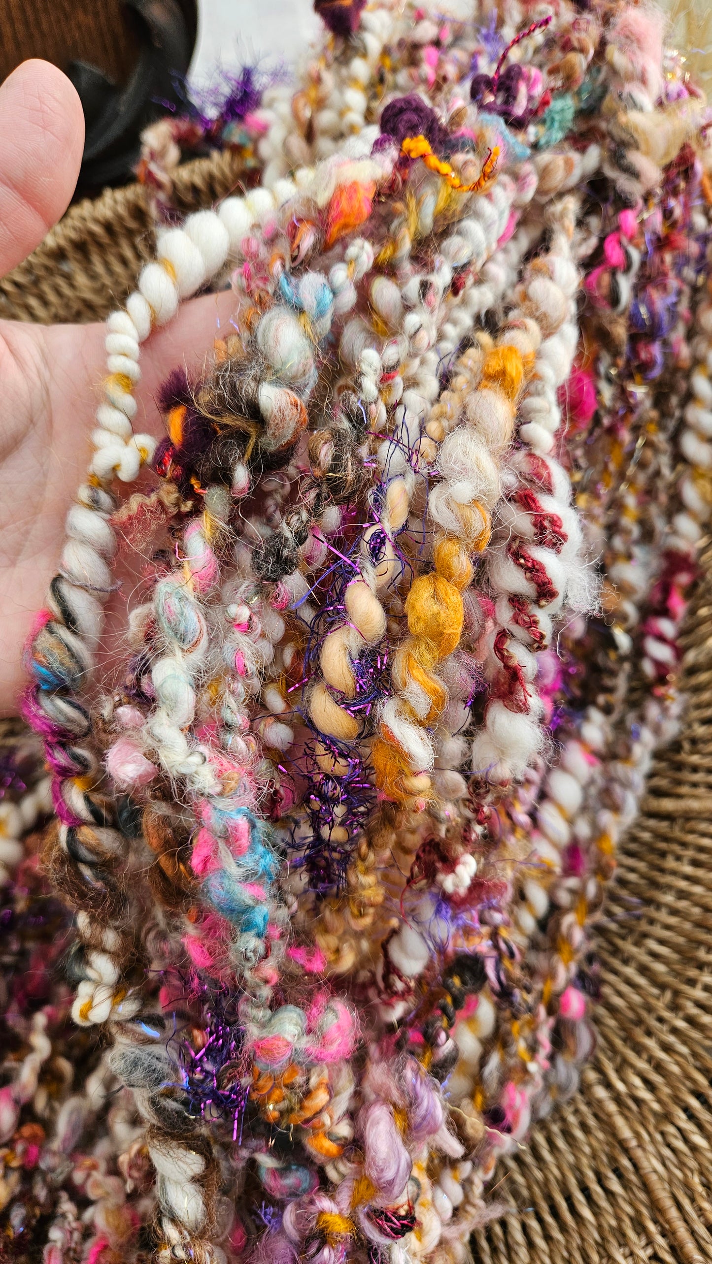 UGLY SWEATER - Handspun Bulky Wool Textured Art Yarn - 53 Yards 6.2 oz