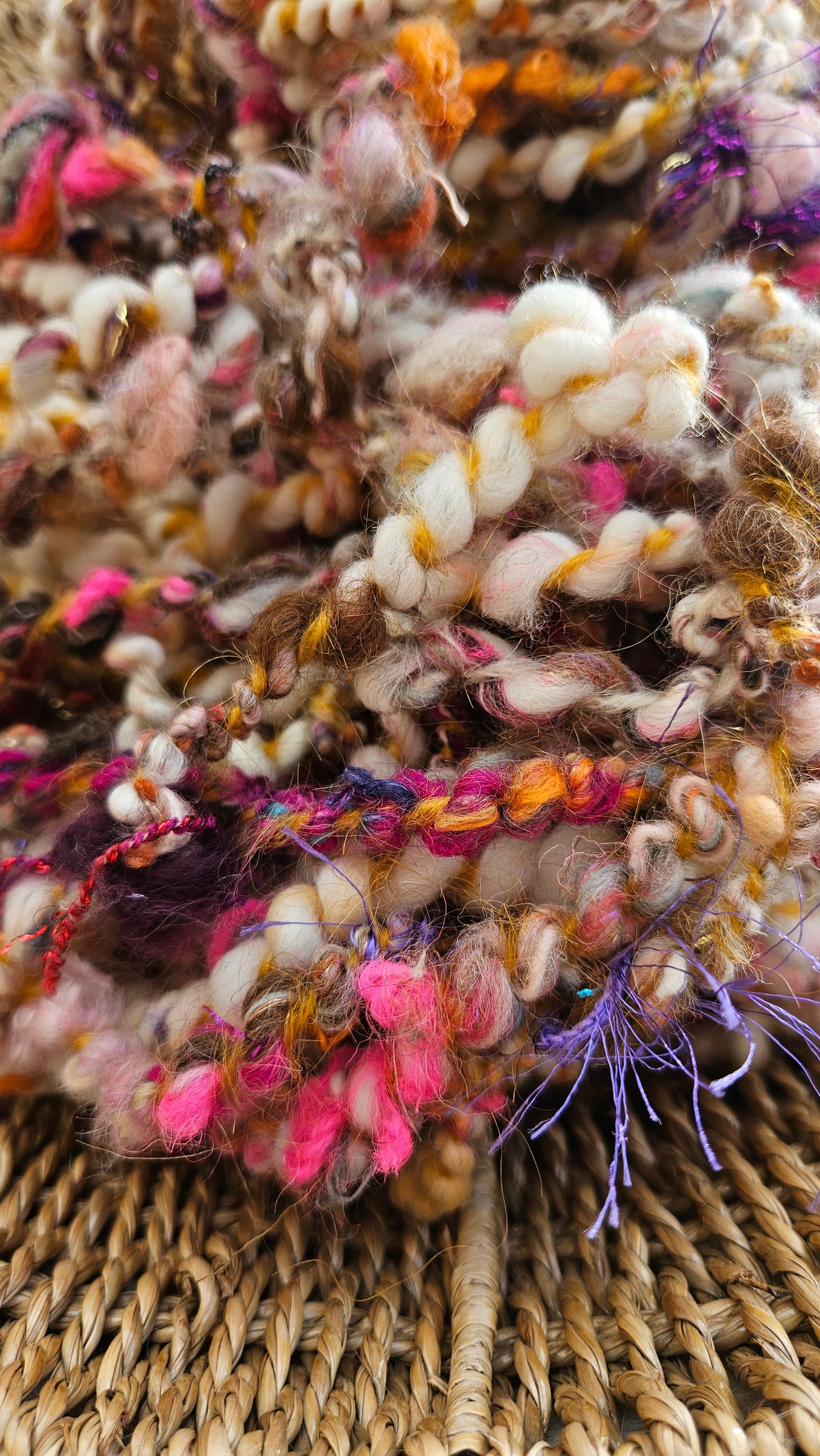 UGLY SWEATER - Handspun Bulky Wool Textured Art Yarn - 53 Yards 6.2 oz