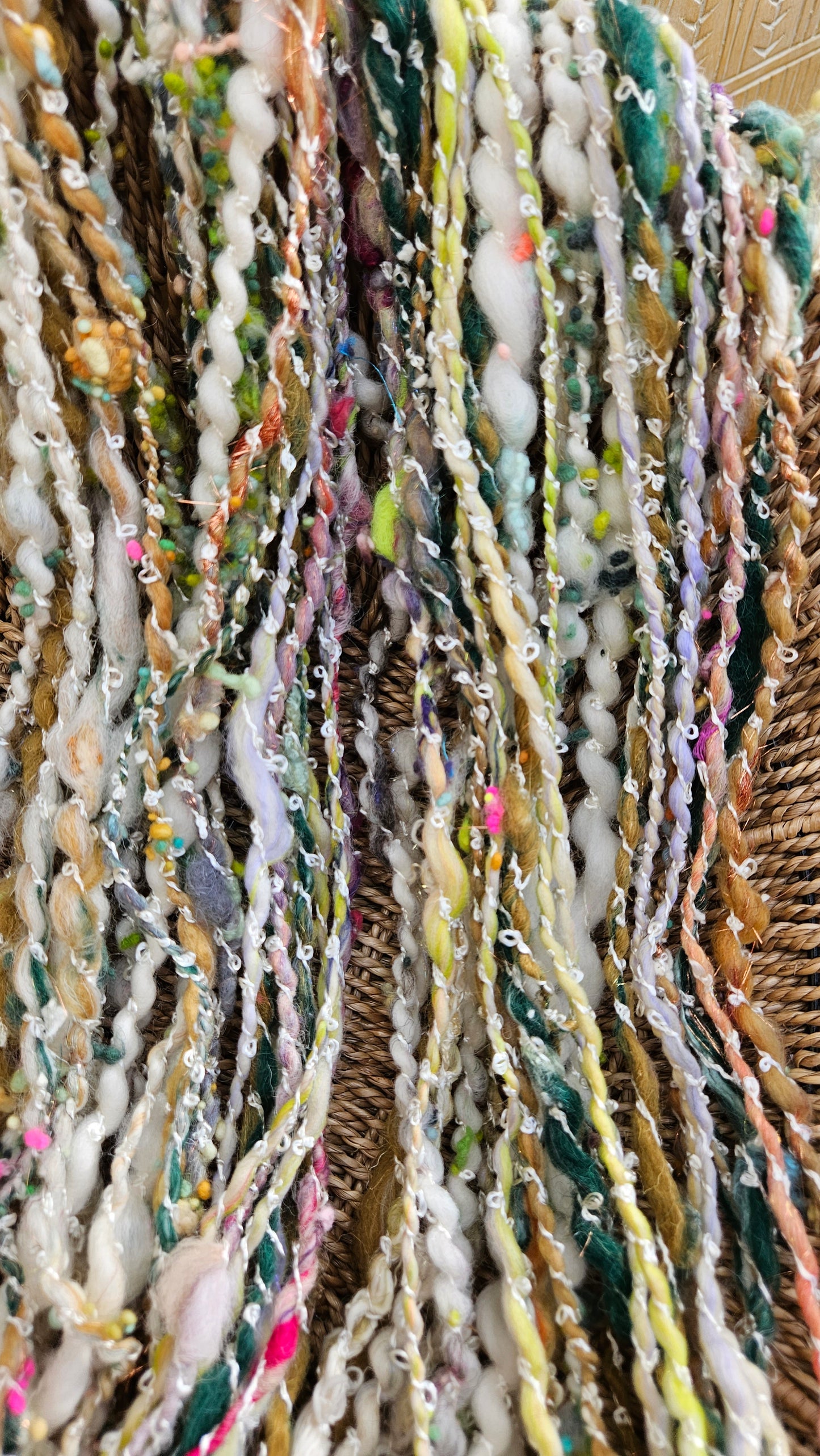 LETTER TO SANTA - Handspun Bulky Wool Textured Art Yarn - 49 Yards 3.9 oz
