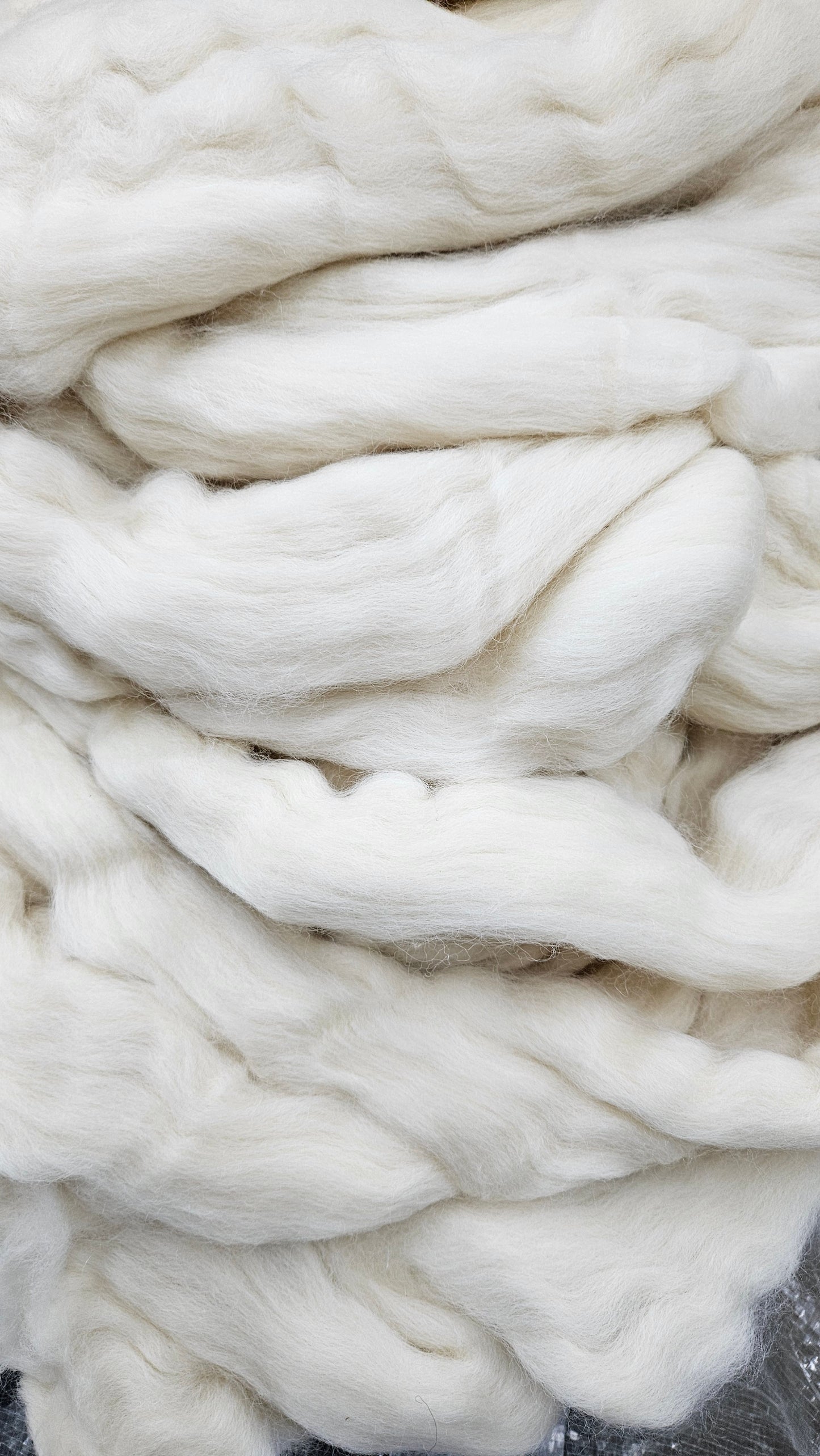 CORRIEDALE - Natural Wool Top Beginner Spinning Felting Carding Dyeing - 6 oz White