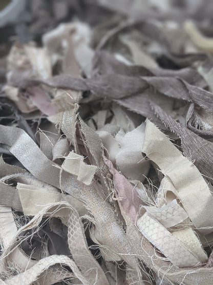 PASTELS - Recycled Cut Fabric Ribbons - 6 oz
