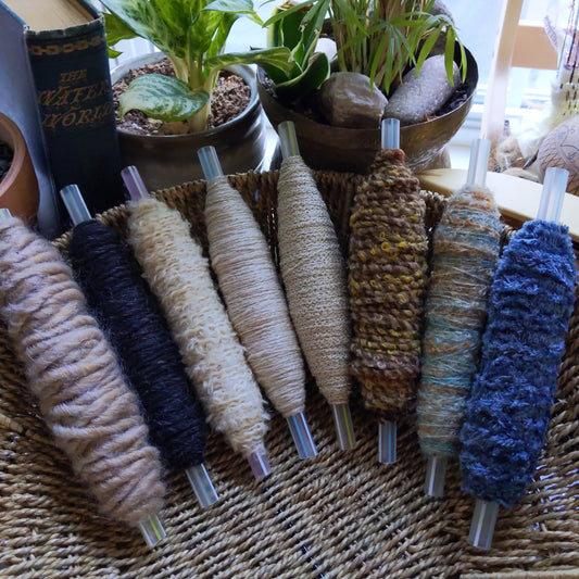 Plying and Weaving Textured Yarn Bobbins (Lot 15)