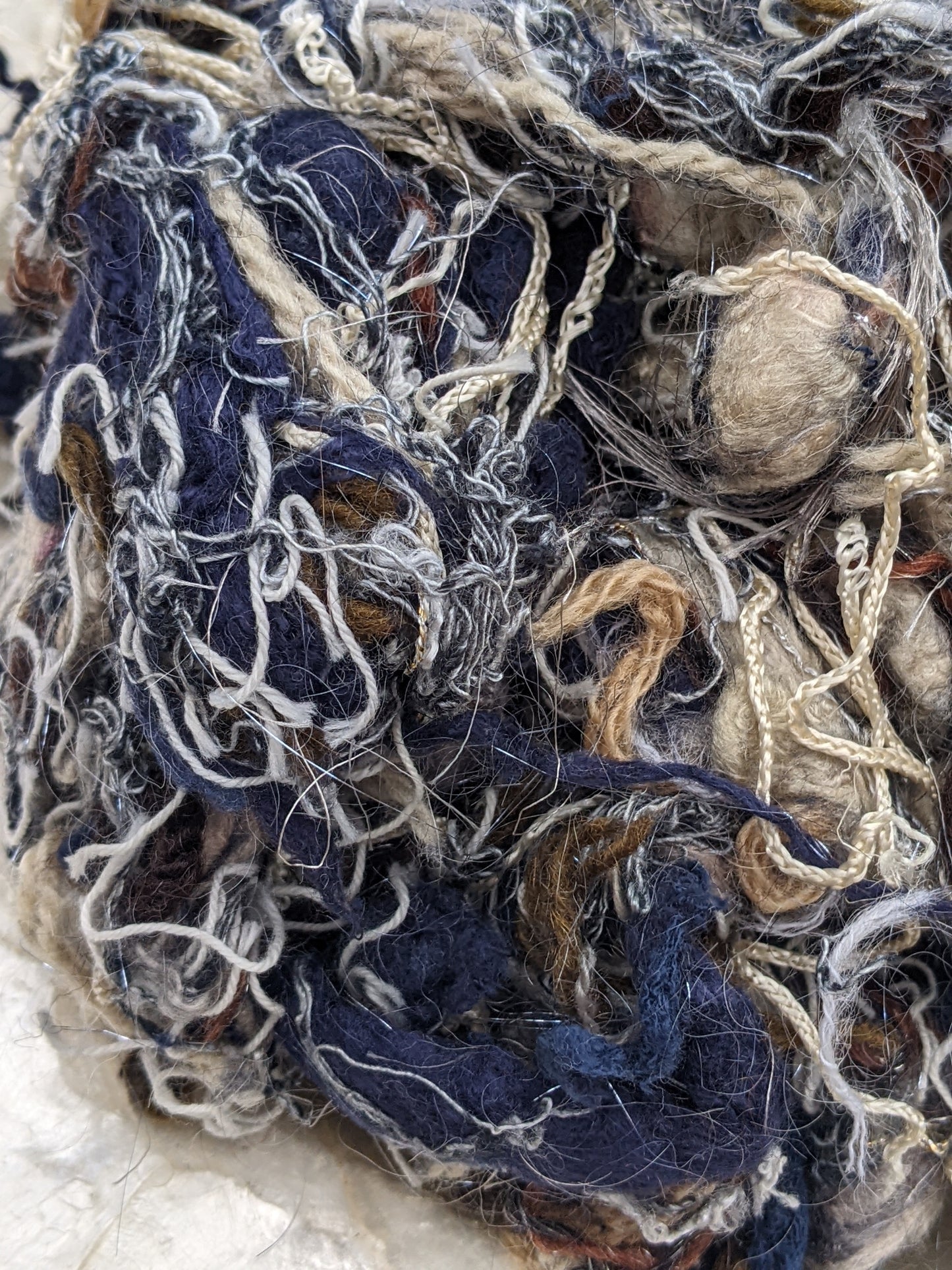 HOKUSAI Luxury Recycled Fiber Thread Texture Blend for Carding 3 oz