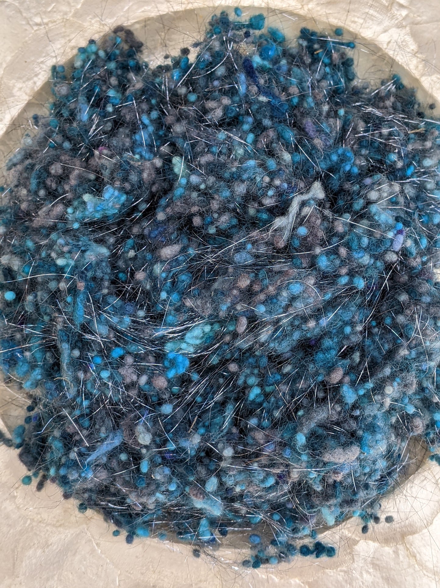 RHAPSODY - Wool Nepps and Sparkle Blend - 2 ounces