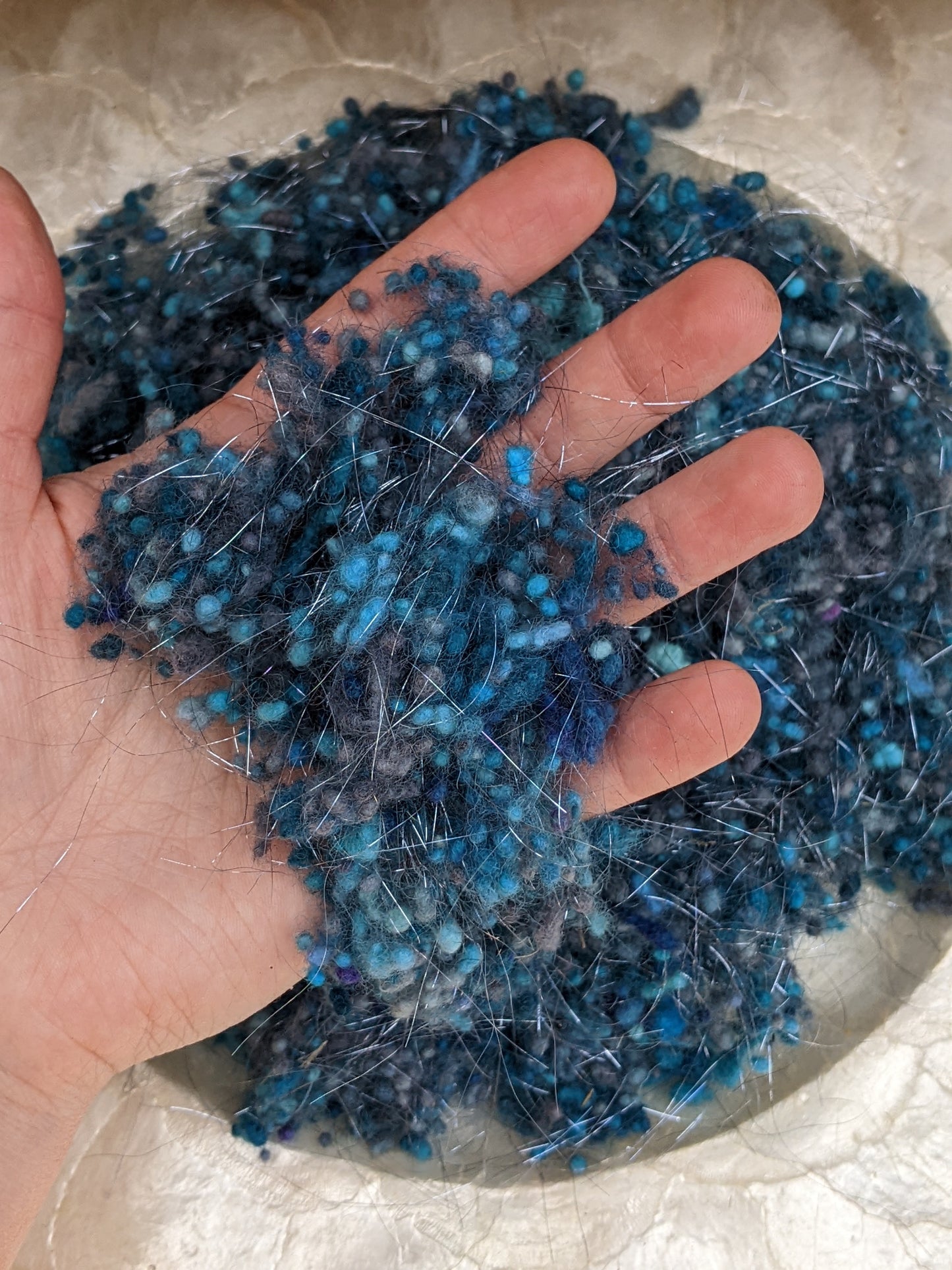 RHAPSODY - Wool Nepps and Sparkle Blend - 2 ounces